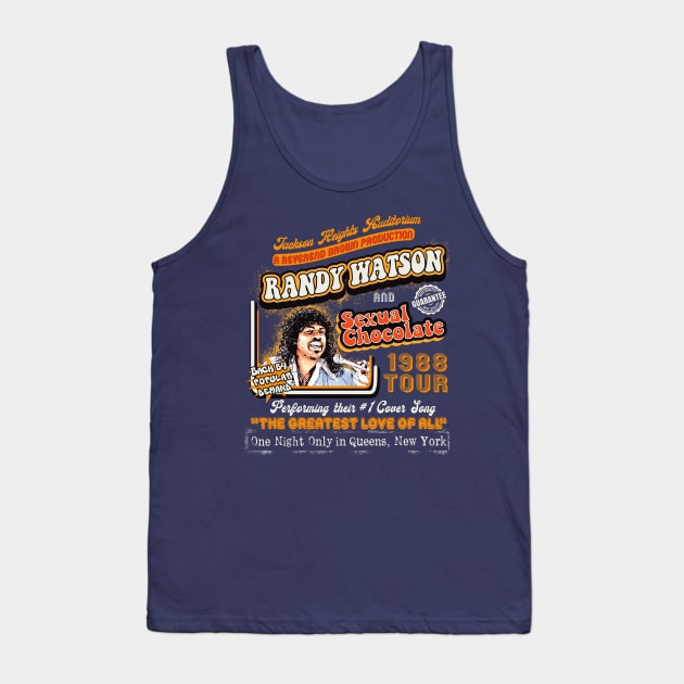 Randy Watson Sexual Chocolate Concert Poster Tank Top by Alema Art